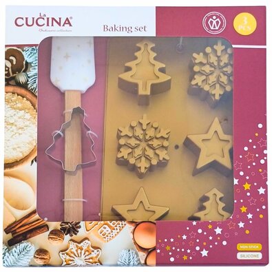 Vločka children's baking set – mould, cookiecutter, spatula