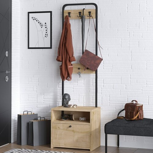 Cuier cu raft pentru pantofi Quinn Sapphire Oak