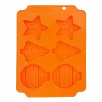 Orion Silikonform Weihnachtsschmuck, 17 x 23 cm, orange