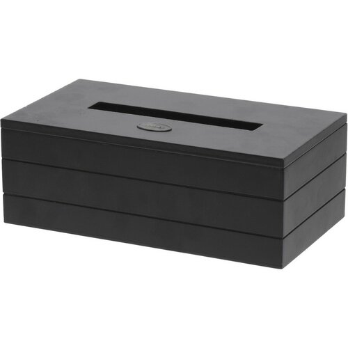 Cutie de batiste Beatty, negru, 25 x 13,5 x 9 cm