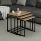 Beistelltisch Evia Walnut, 3 Stück