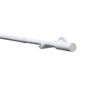 Set bară extensibilă perdele KRETA 19/16 mm, 120 - 210 cm, alb