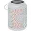 Lampă solară LED Mandala alb, 18 cm, alb cald