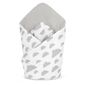 Bellatex Babywickeltuch Wolken Grau, 75 x 75 cm