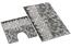 Bellatex Badteppich-Set Rauten 3D, 60 x 100 cm, 60 x 50 cm
