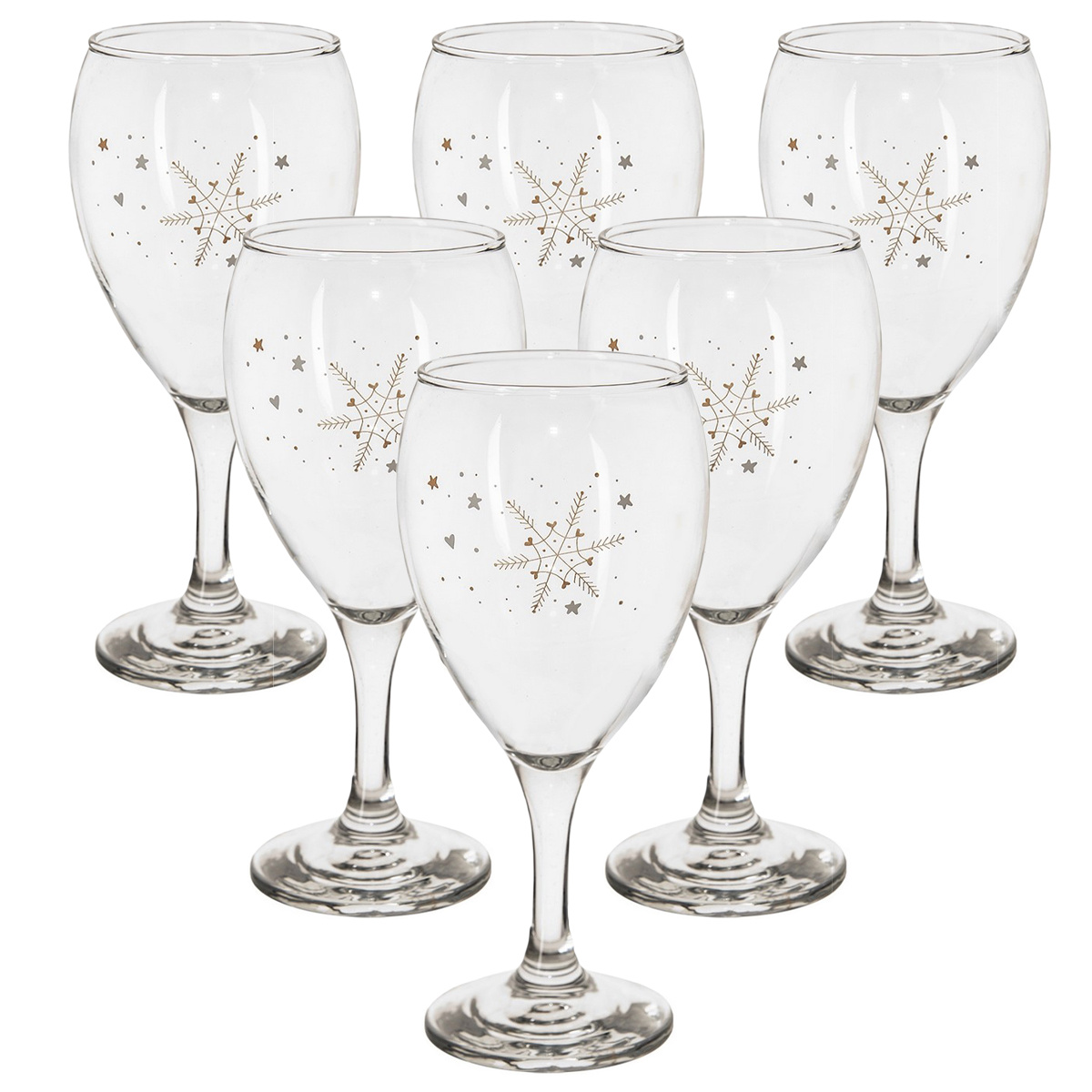 Orion Komplet kieliszków do wina Płatek śniegu 0,35 l, 6 szt.