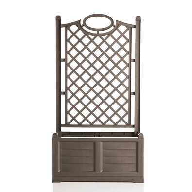 Jardinieră cu volum mare și suport ornamental Bama Separe capuccino, 80 x 150 x 42,5 cm