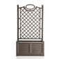 Jardinieră cu volum mare și suport ornamental Bama Separe capuccino, 80 x 150 x 42,5 cm