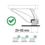 Compass Abschließbarer Dachquerträger aus Aluminium, 120 cm ALU-INTEGRAL TÜV