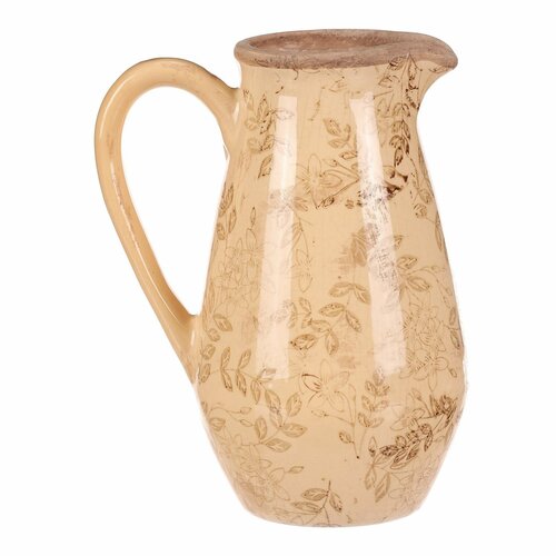 Waza ceramiczna Flores retro, dzbanek, 17 x 22 cm