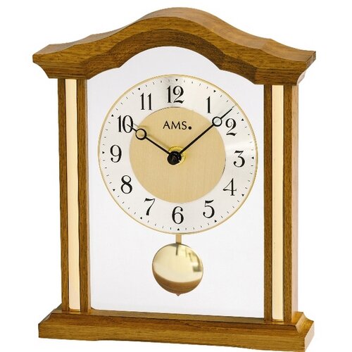 AMS 1174/4 dřevěné stolní hodiny, 23 cm