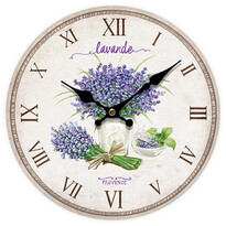 Годинник настінний Lavande Provence, діаметр 34 см