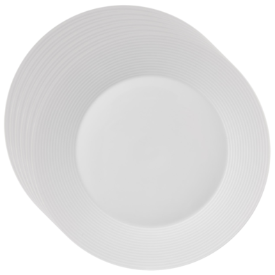 Orion Set porcelanastih plitvih krožnikov Mona linka 6 kos, 27 cm