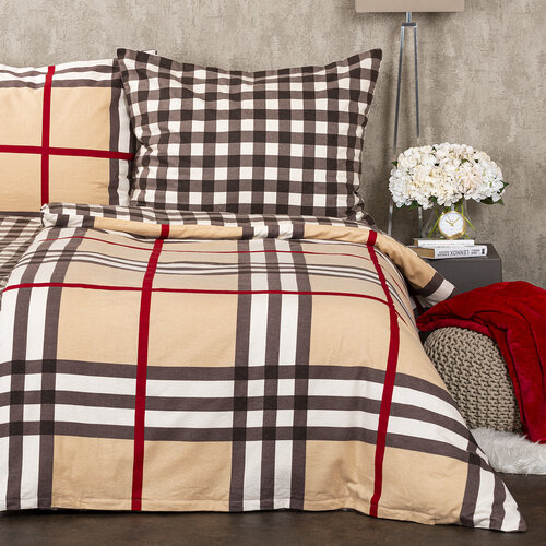 Lenjerie de pat din flanelă 4Home Cub, 160 x 200 cm, 70 x 80 cm