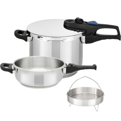 Elo 99285 5-teiliges Set Schnellkochtöpfe Praktika XL 6+3 l