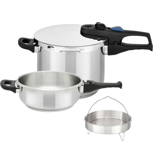 Elo 99285 5-teiliges Set Schnellkochtöpfe Praktika XL 6+3 l