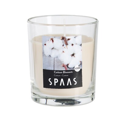 SPAAS Vonná svíčka ve skle Cotton Blossom, 7 cm
