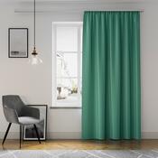 Restilo Závěs Oxford Pleat tmavě zelená, 140 x 250 cm