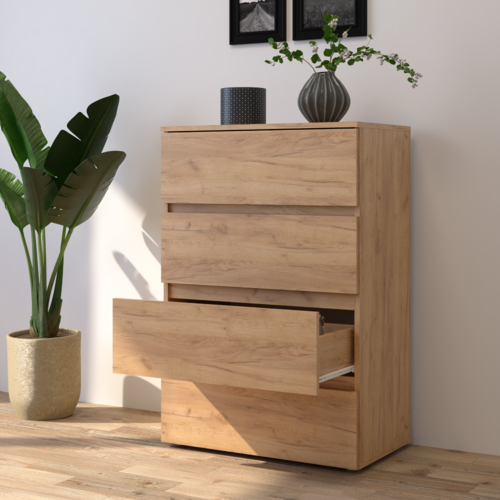 Komoda PARMAD, dąb craft złoty