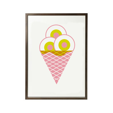 Plakat Eyes Cream 50 x 70 cm, sitodruk