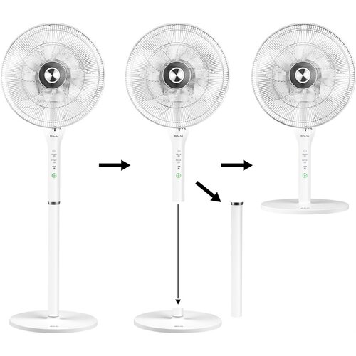 ECG FS 410 2 az 1-ben állvány/asztal ventilátor