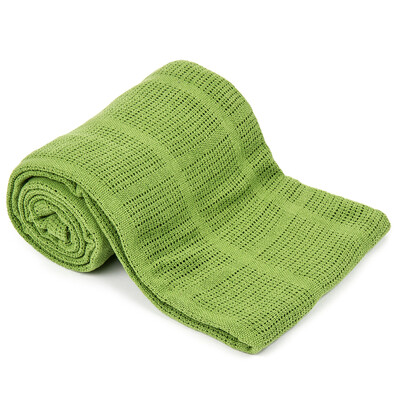 Bavlněná deka zelená, 150 x 200 cm