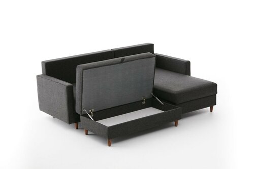 Ecksofa Eva Right Anthracite