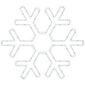 Decorațiune luminoasă de Crăciun RGB cu LED  Colouring snowflake 90 LED, 50 x 43 cm