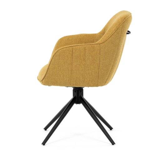 Set de scaune de sufragerie cu mecanism deîntoarcere HC-536 YEL2, 2 buc.