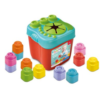 Clementoni Clemmy baby - găleată senzorială cublocuri