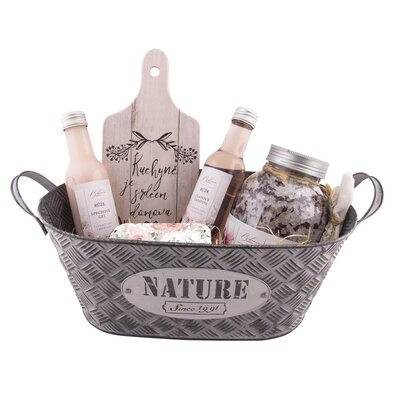 Bohemia Gifts Coș cadou cu produse cosmeticeTrandafir