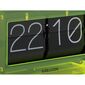 Karlsson 5976YE designové nástěnné/stolní překlápěcí hodiny zelená, 21 cm