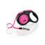 Flexi Rollleine New Neon M, 5 m, 25 kg, rosa