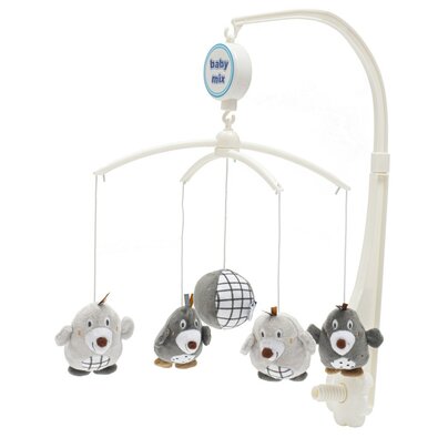 Baby Mix Kolotoč nad postieľku Krtkovia, sivá