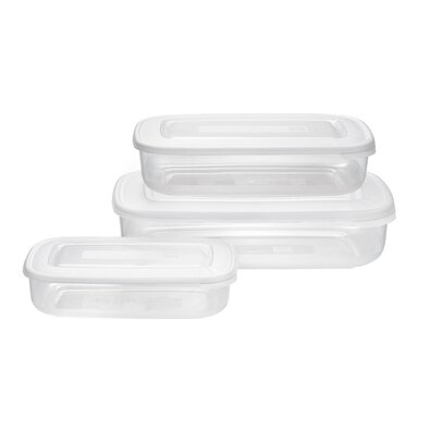 Tontarelli 3-delni set plastičnih posod, bel