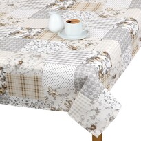 Bellatex Ubrus Ema Patchwork béžová, 100 x 100 cm Bellatex Ubrus Ema Patchwork béžová