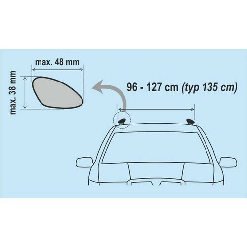 Iránytű Alumínium keresztgerenda, 135 cm ALU-PRO