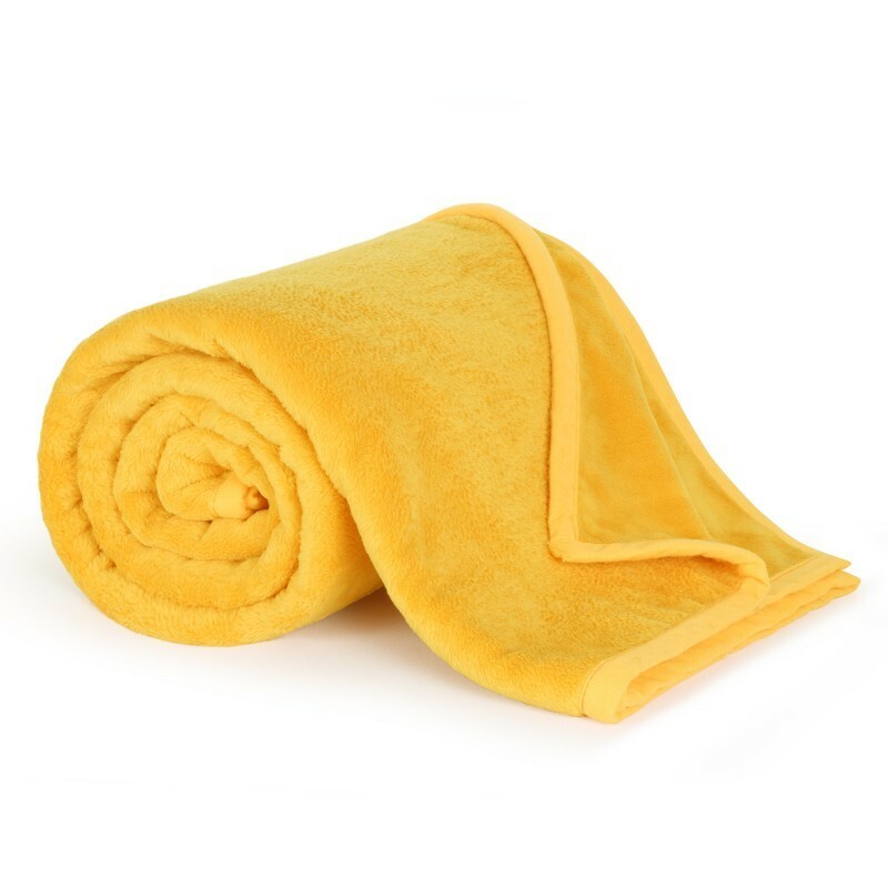 Bellatex Deka Korall micro žltá, 150 x 200 cm