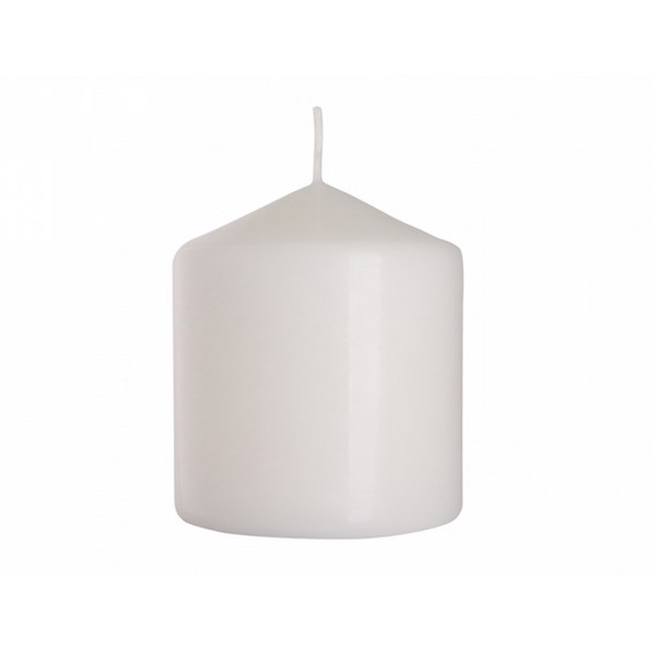 Dekoratívna sviečka Cassic Maxi biela, 9 cm, 9 cm