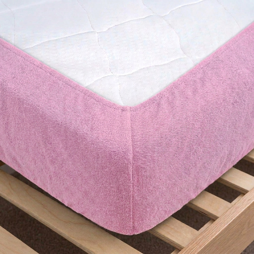 4Home Frottee-Bettlaken Ideal Rosa, 60 x 120 cm