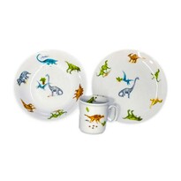 Thun 3 piese set de luat masa pentru copiiDinosaurs