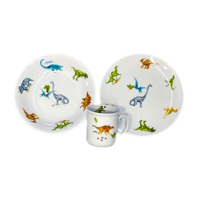 Thun 3-delni otroški jedilni set Dinosauři