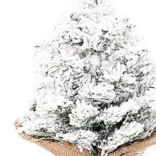 Засніжена ялинка в джуті Tiga, 30 см