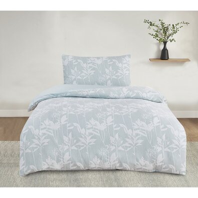 Jacquard-Bettwäsche Alabama grün, 140 x 200 cm, 70 x 90 cm