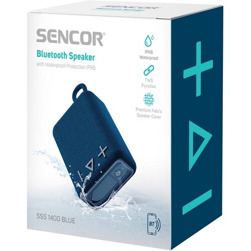Sencor SSS 1400 bezdrátový reproduktor, modrá