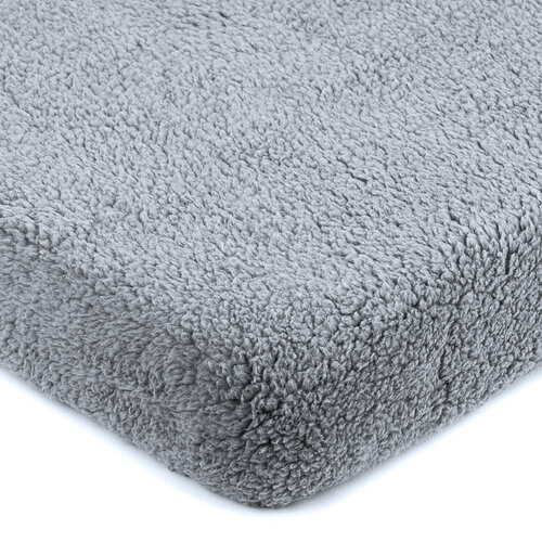 4Home Bettlaken Lammfelloptik Dunkelgrau, 180 x 200 cm