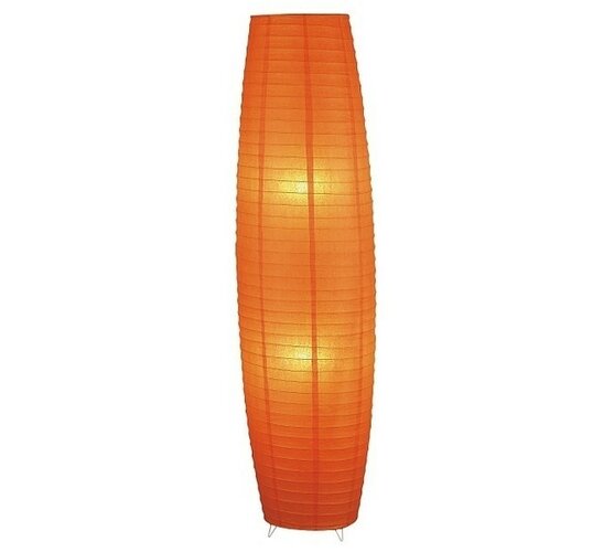 Stojací lampa Rabalux Myra 4722, oranžová, pr. 33 x 130 cm