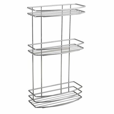 AQUALINE 37045 Chrom line Drahtregal, dreifach, silberfarben