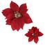 Sztuczny kwiat Poinsettia, czerwony, średnica 20cm