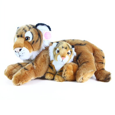 Pluszowy tygrys z tygrysiątkiem Rappa, 37 cm